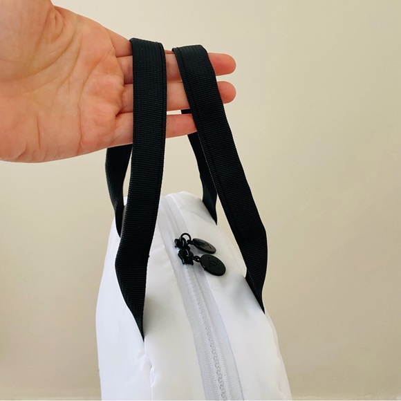 Brand New Chanel White Puffy Top Handles Beauty Makeup Cosmetic Bag - Picture 6 of 14